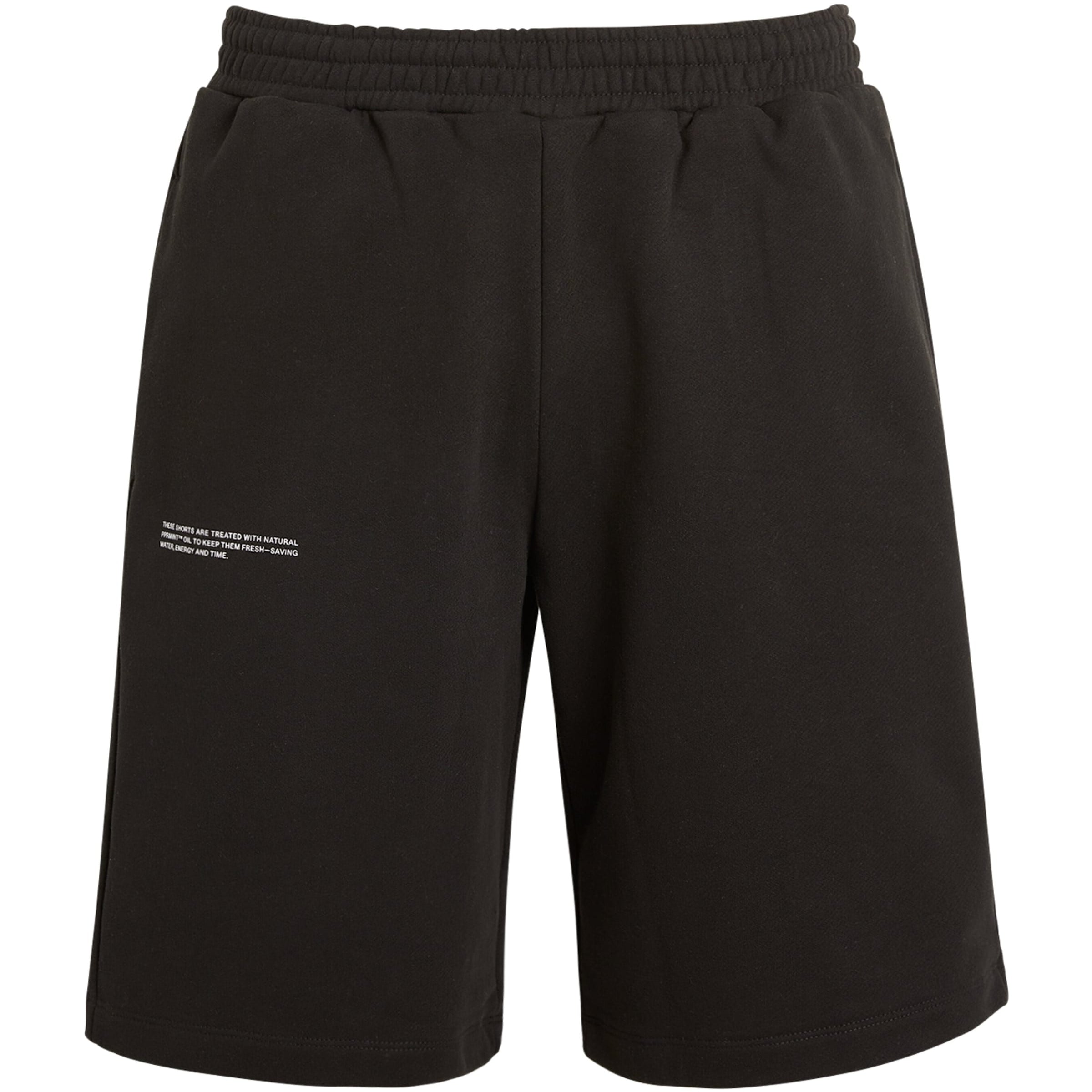 Black Organic Cotton 365 Long Sweatshorts