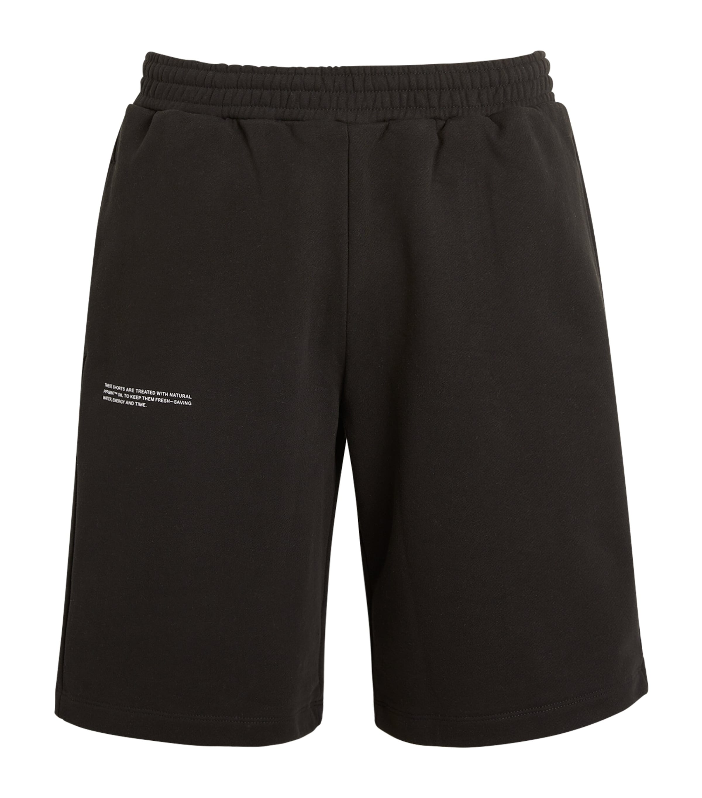 Black Organic Cotton 365 Long Sweatshorts