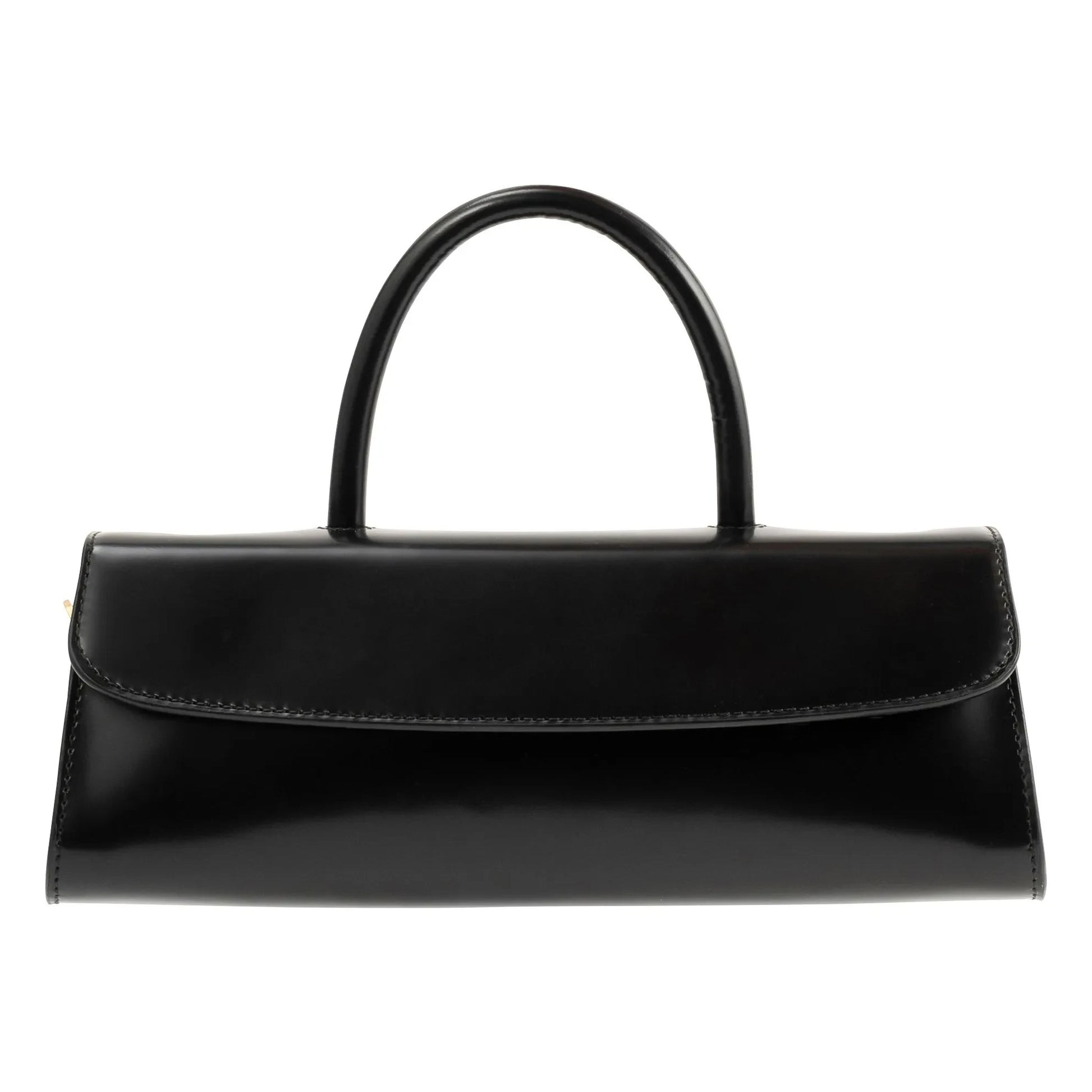 BY FAR - Mini Longa Bag Semi-Polished Leather | Black