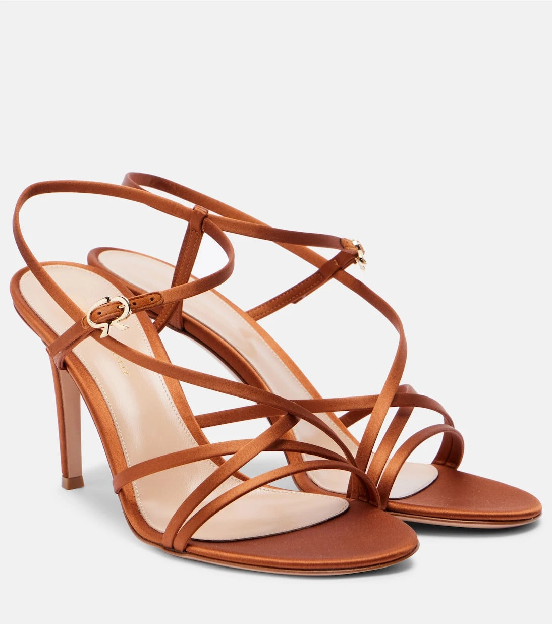 Gianvito Rossi - 85 satin sandals