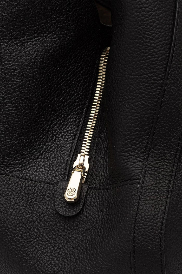 BOSS чанта дамска от кожа REAH MEDIUM TOTE