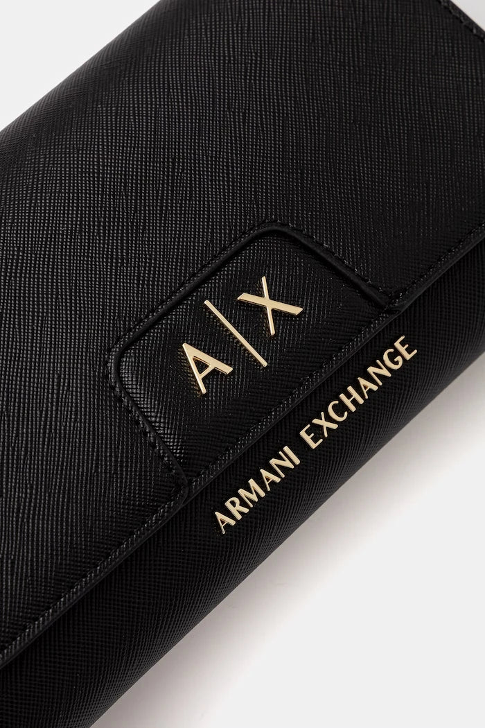 Armani Exchange suni deri kadın clutch çanta