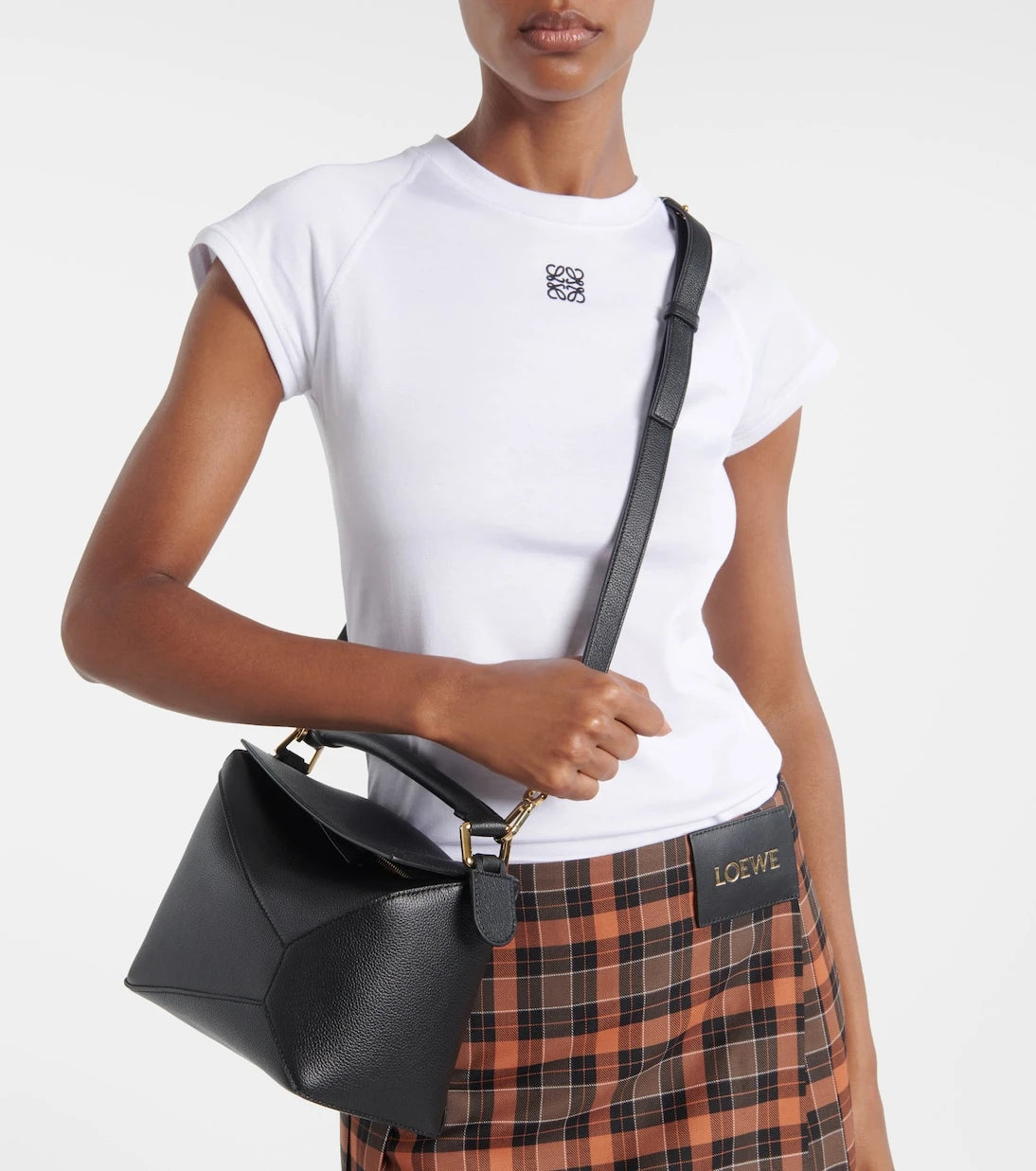 Loewe - Puzzle Edge Small leather top-handle bag
