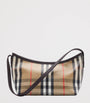 Beige Mini Check Shoulder Bag