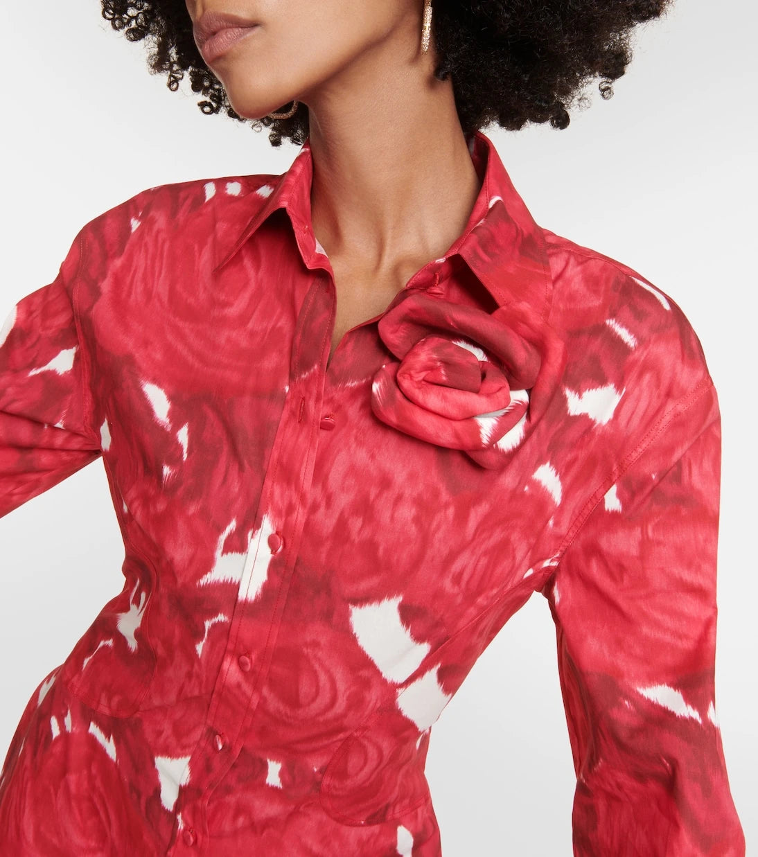 Valentino - Floral cotton shirt dress