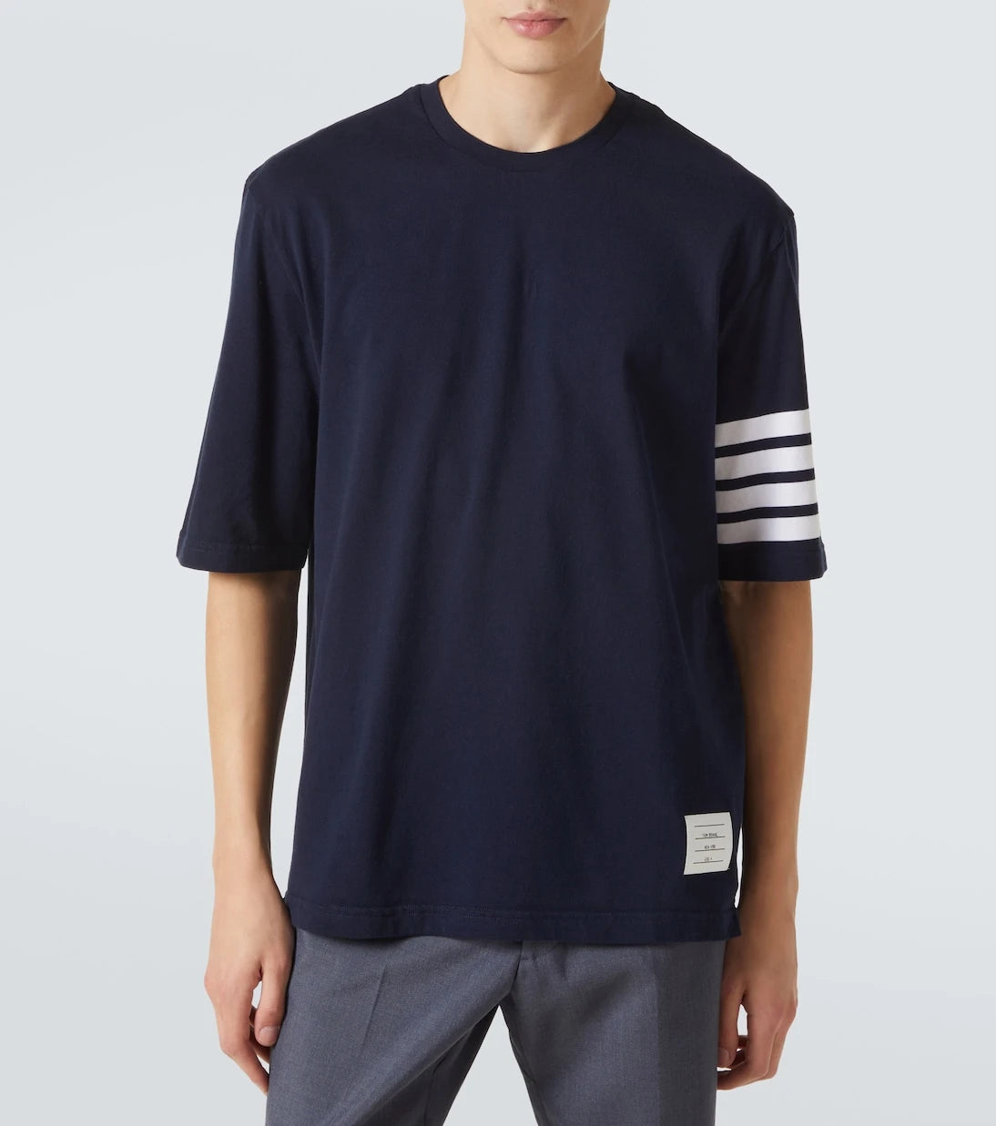 Thom Browne - 4-Bar cotton jersey T-shirt