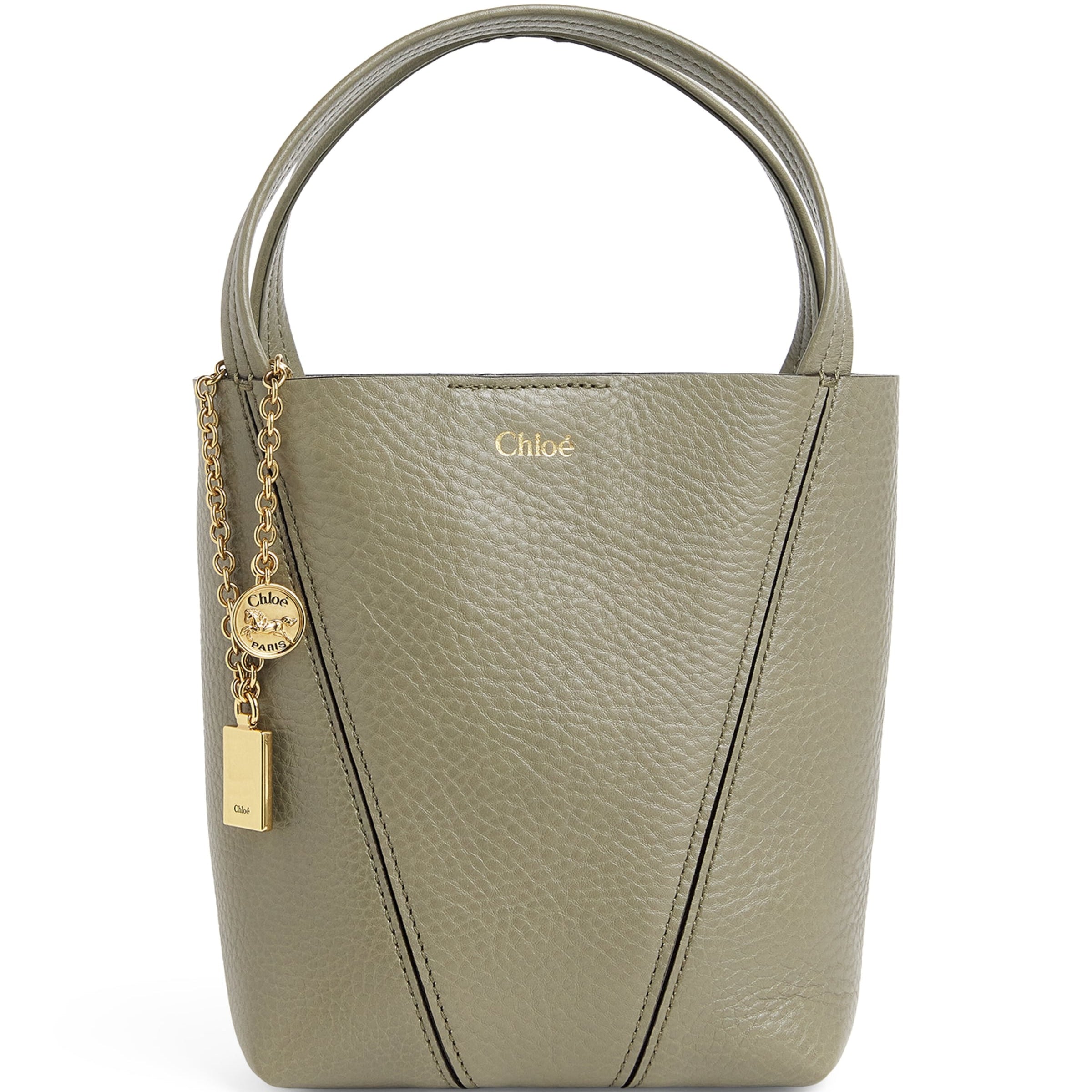 Chloé Small Leather Spin Tote Bag