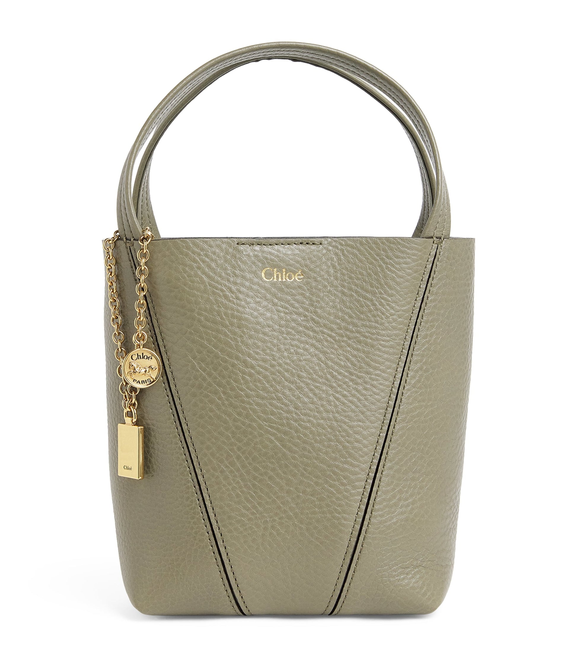 Chloé Small Leather Spin Tote Bag
