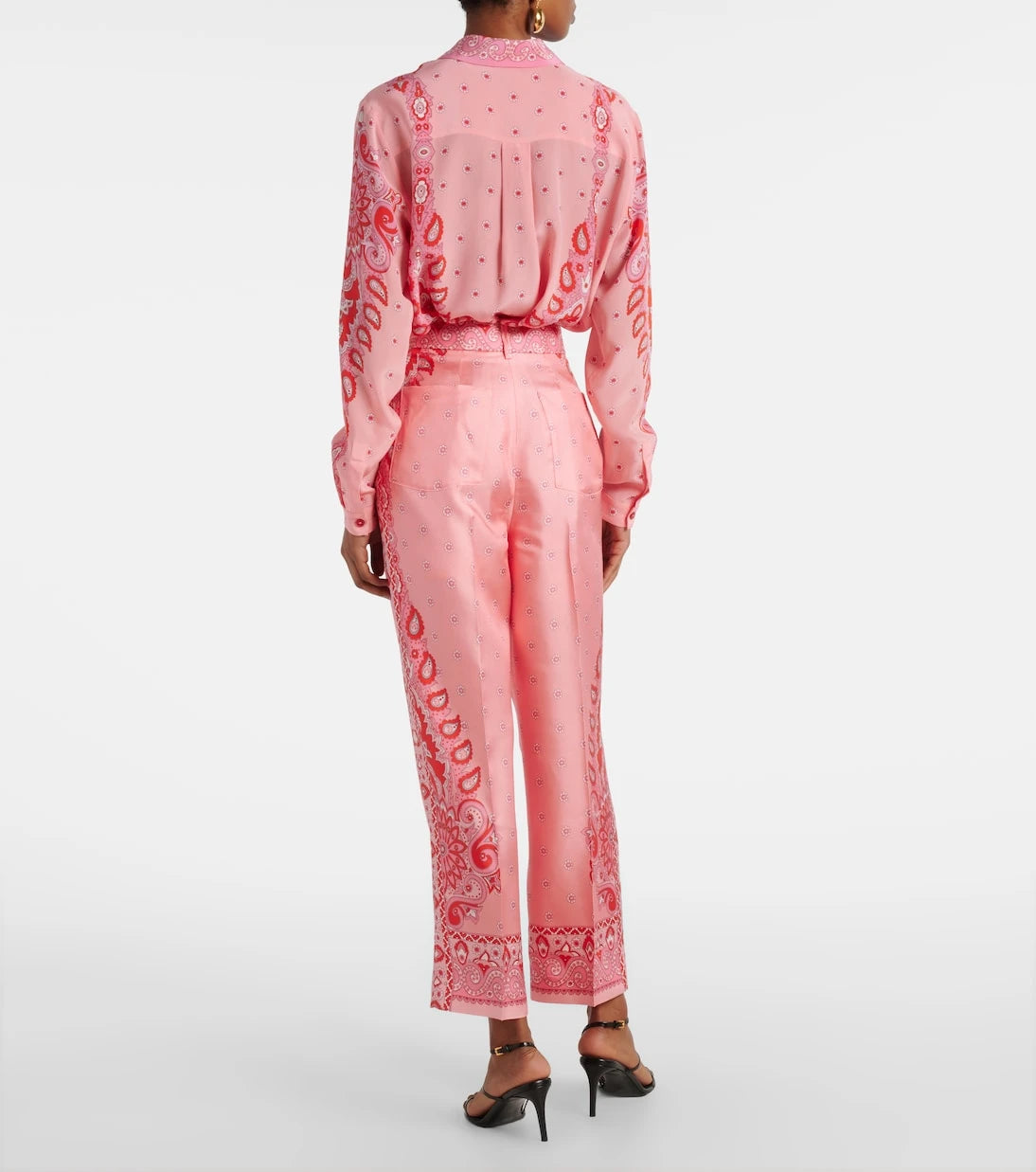 Etro - Paisley ipek düz pantolon