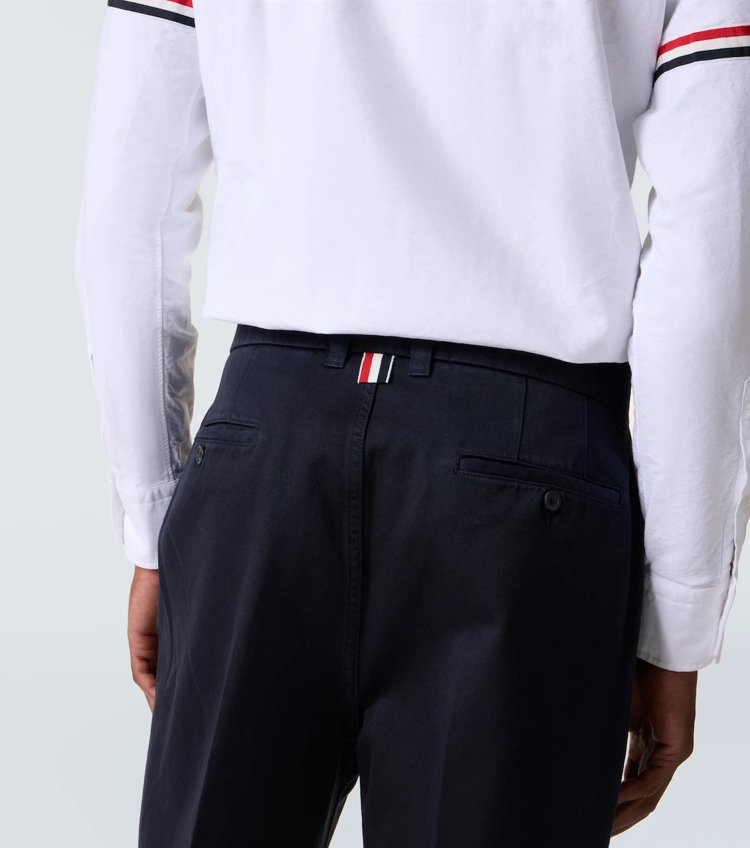 Thom Browne - Cotton twill straight pants