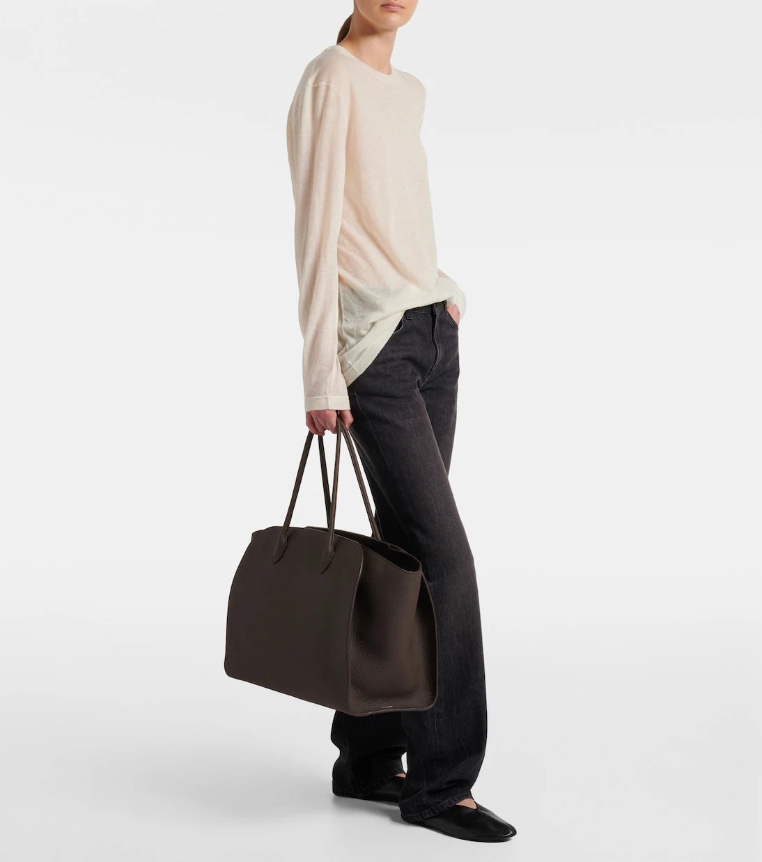 The Row - Marlo 17 leather tote bag