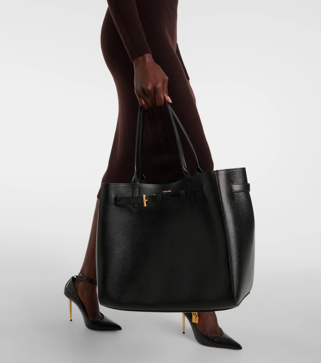 Tom Ford - Tara Large grained leather tote bag