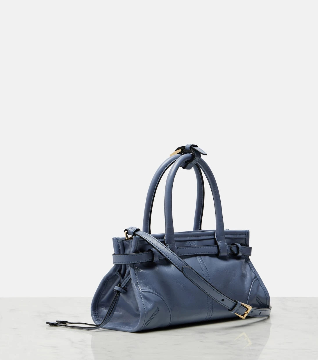 Prada - Prada Bonnie Mini leather top-handle bag