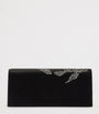 Malone Souliers Black Satin Embellished Vivien Clutch Bag