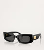 Black Acetate Rectangular Sunglasses