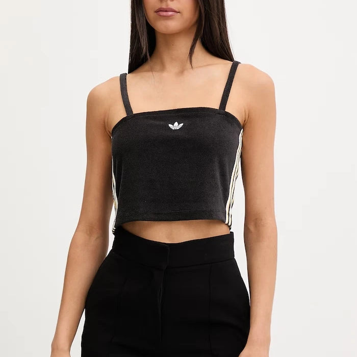 adidas Originals къс топ дамски с памук
