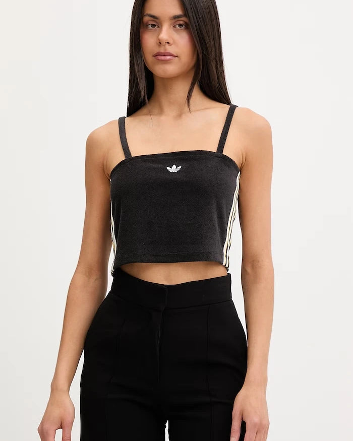 adidas Originals къс топ дамски с памук