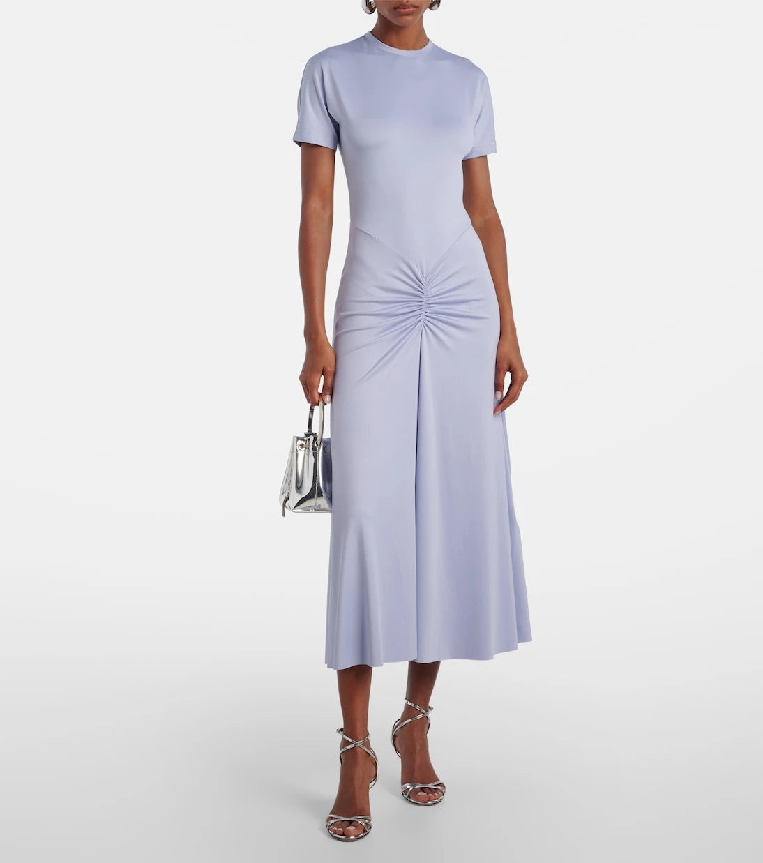 Victoria Beckham - Gathered jersey midi dress