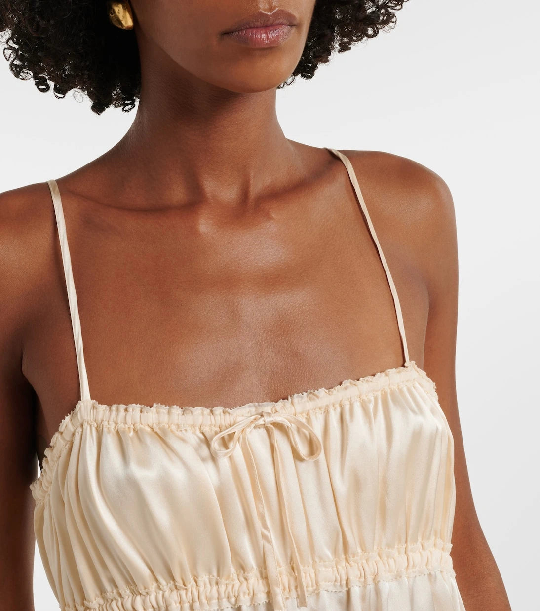 Ulla Johnson - Marielle ruched silk midi dress