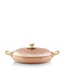 Historia Hammered Copper Oval Dish with Lid (38cm)