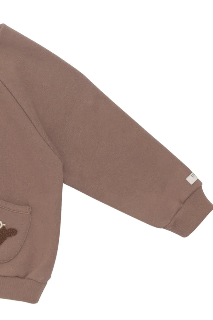 Бебешки памучен суичър Donsje Foppe Sweater Stags