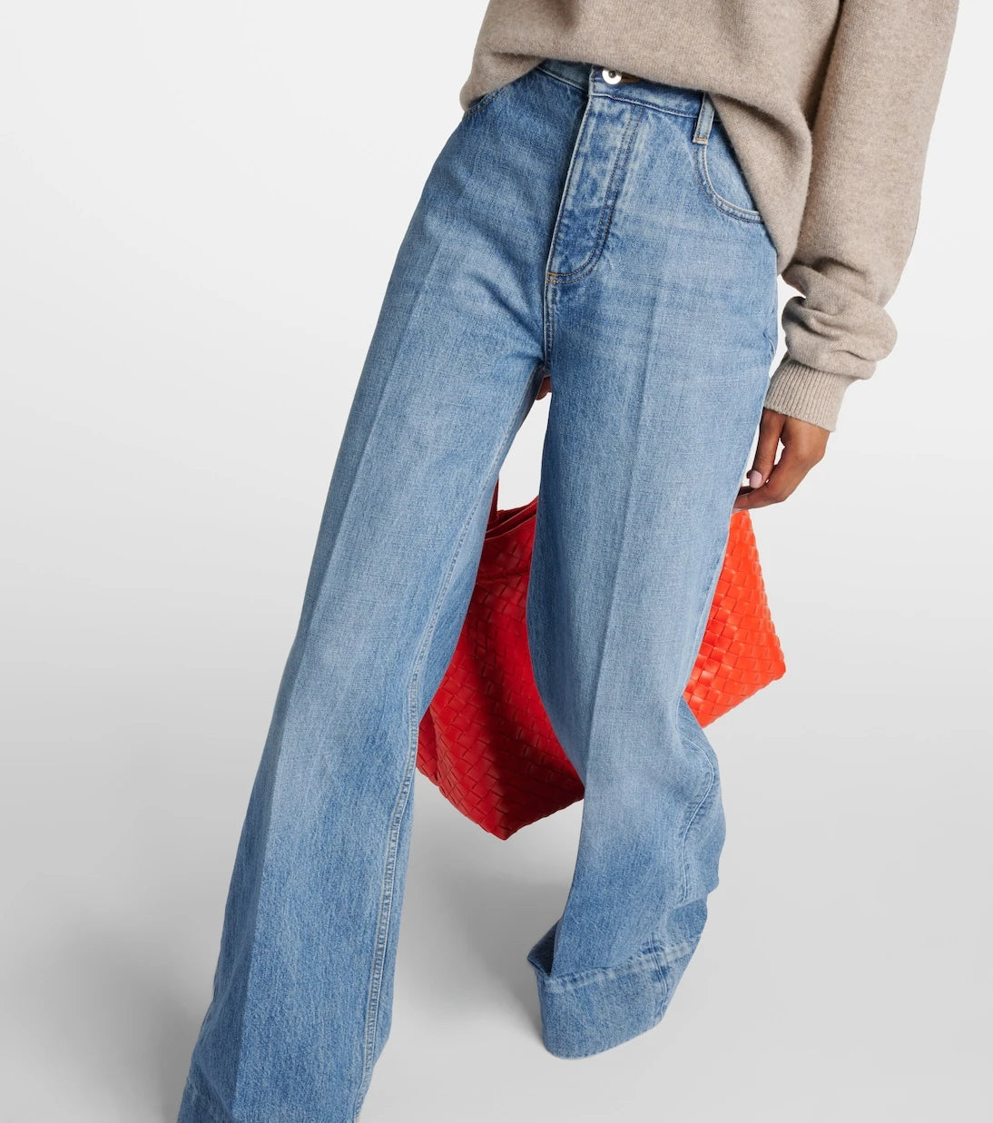 Bottega Veneta - Mid-rise wide-leg jeans