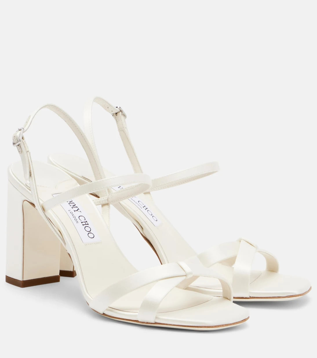 Jimmy Choo - Elsy satin slingback sandals