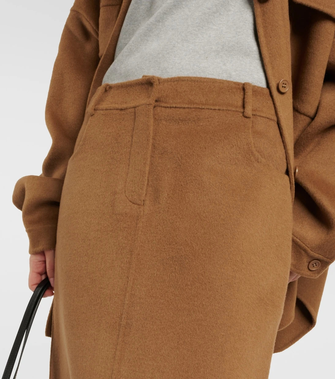 The Frankie Shop - Malvo wool-blend maxi skirt