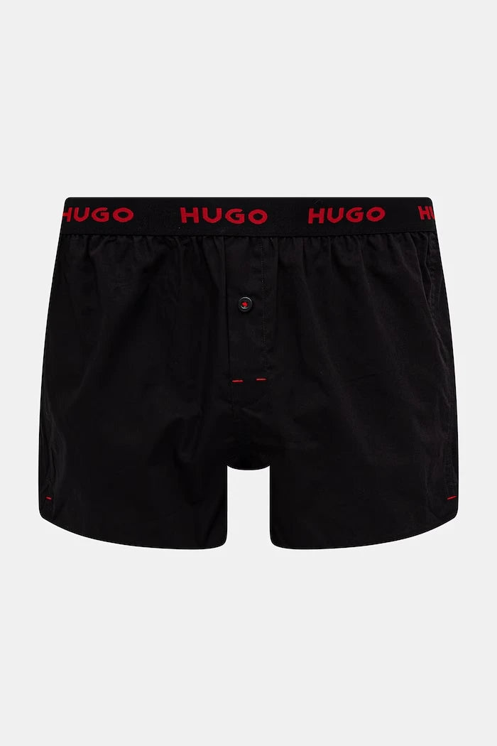 HUGO erkek pamuklu rahat boxer WOVEN BOXER TRIPLET 3'lü