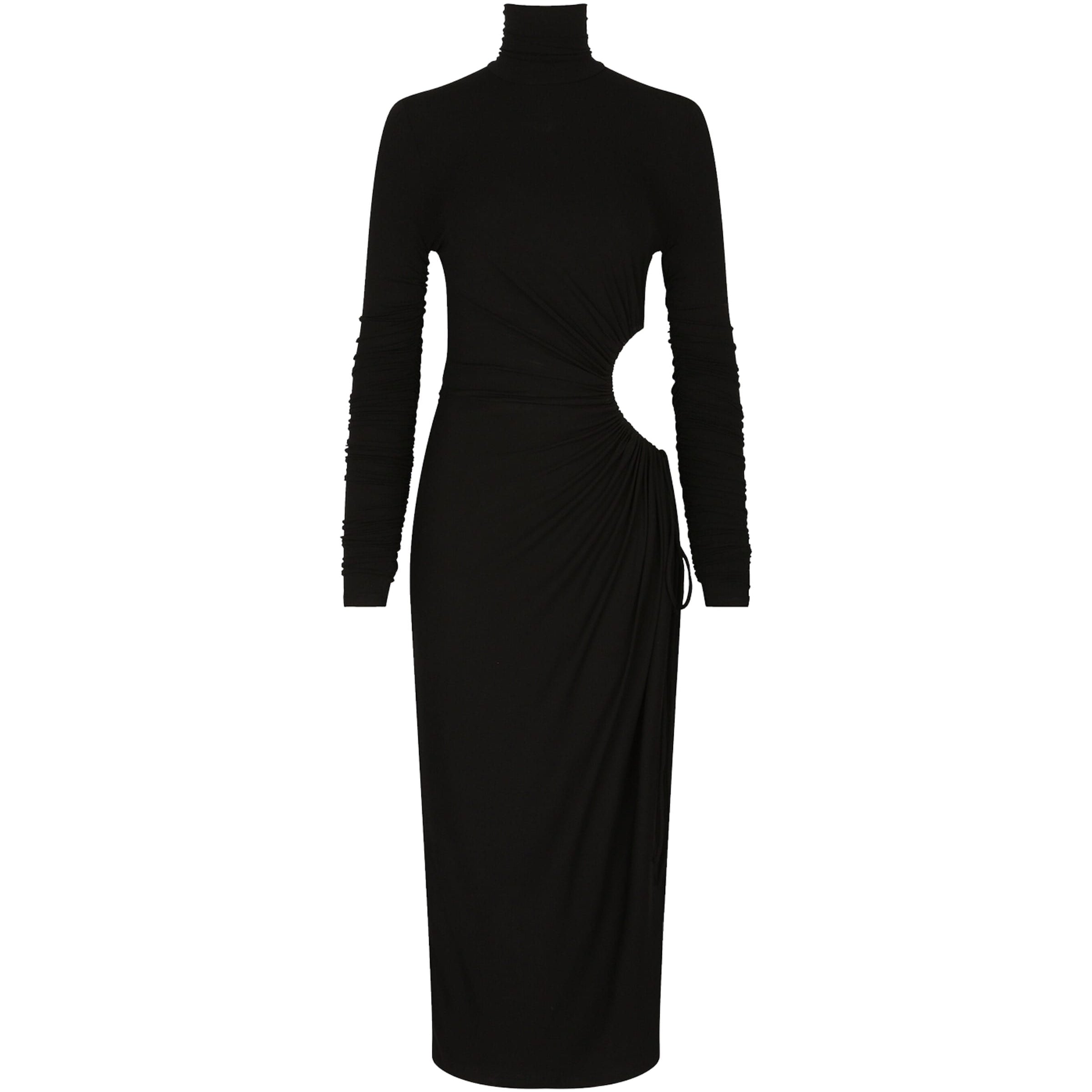 Dolce & Gabbana Multi Rollneck Cut-Out Dress