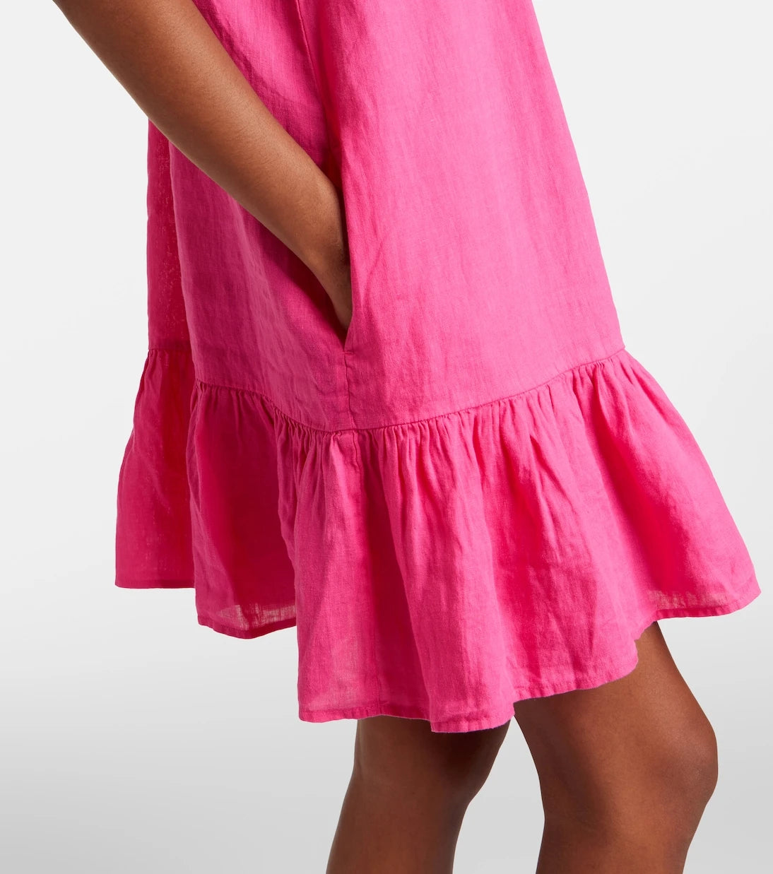 Velvet - Livvy tiered linen minidress