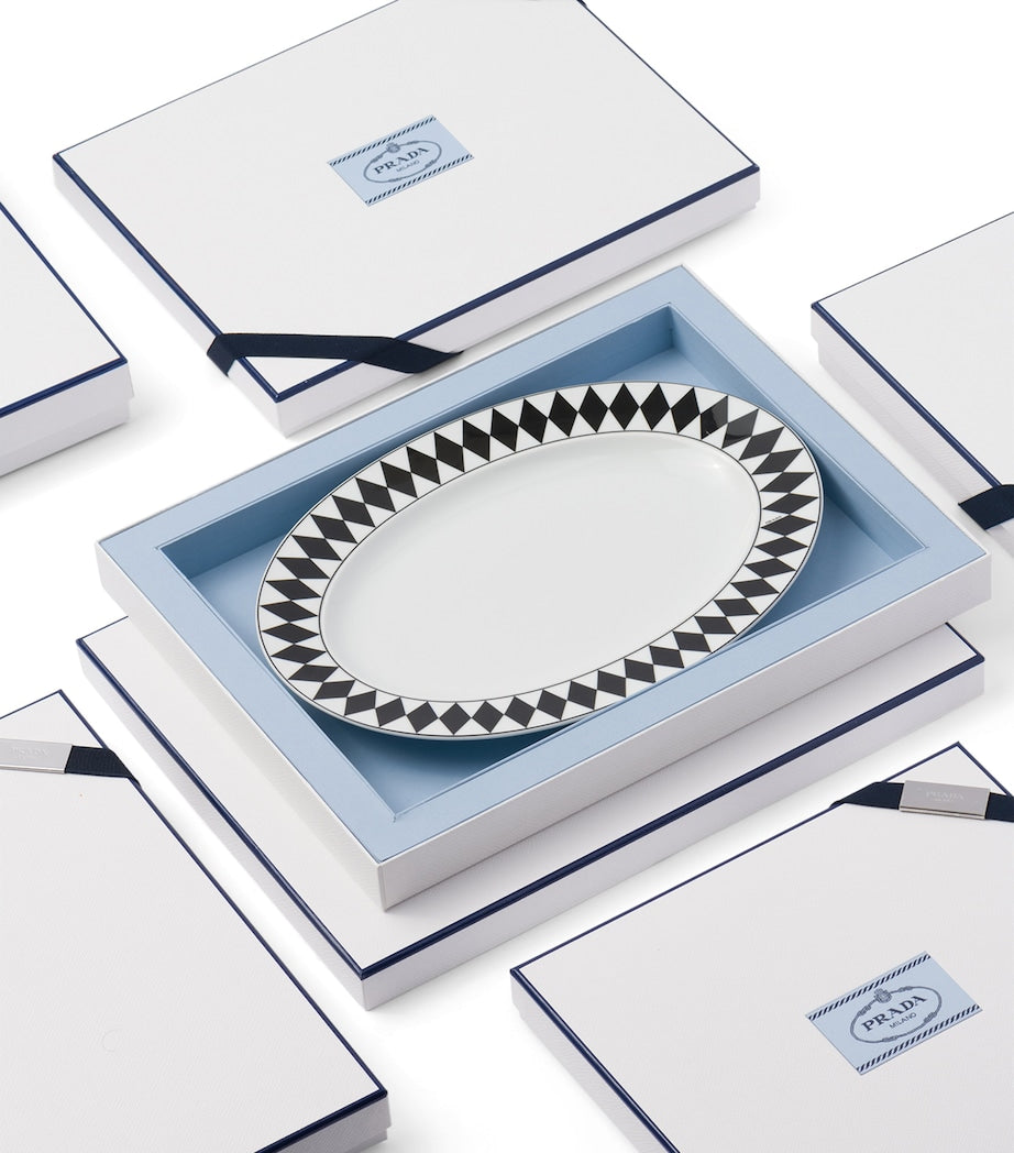 Chequerboard Serving Plate (34cm)