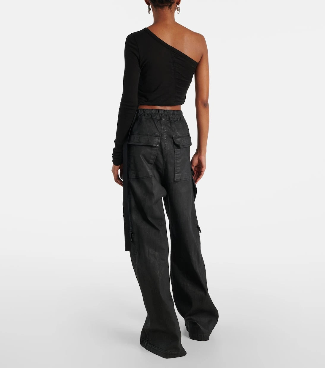 Rick Owens - Ziggy one-shoulder crop top