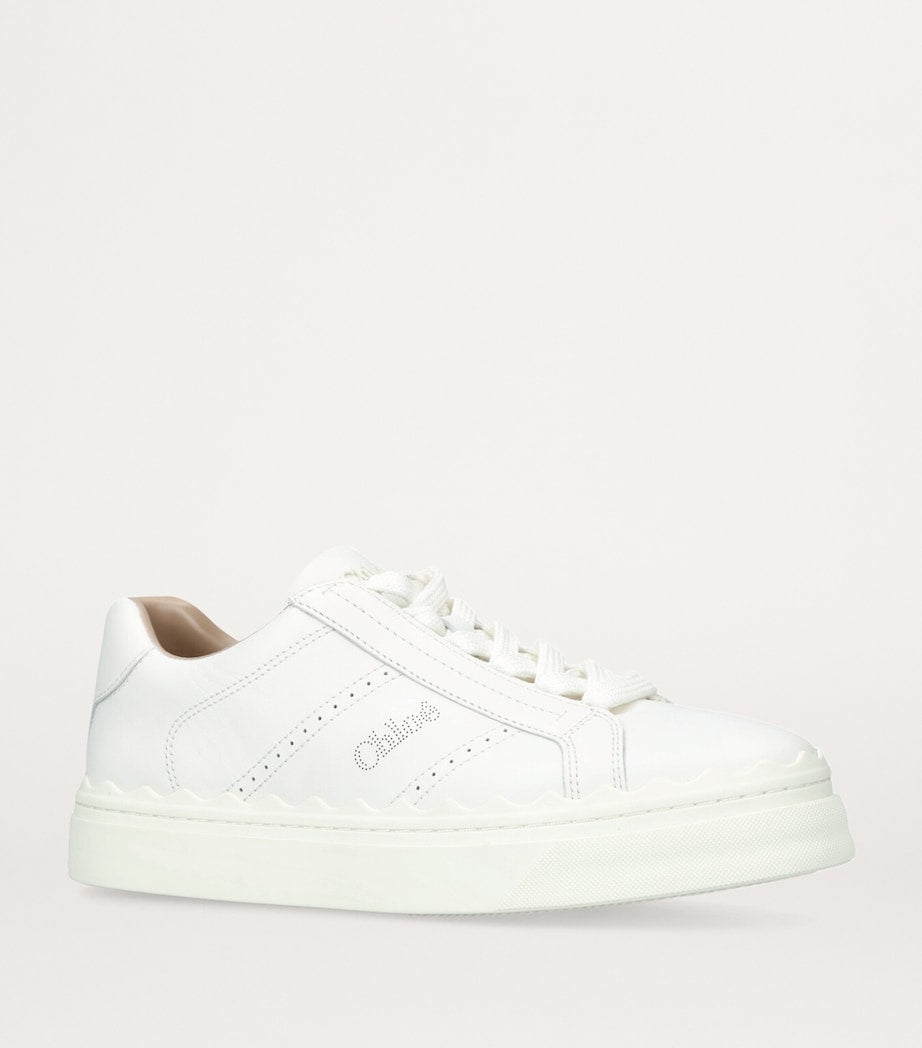White Leather Lauren Sneakers