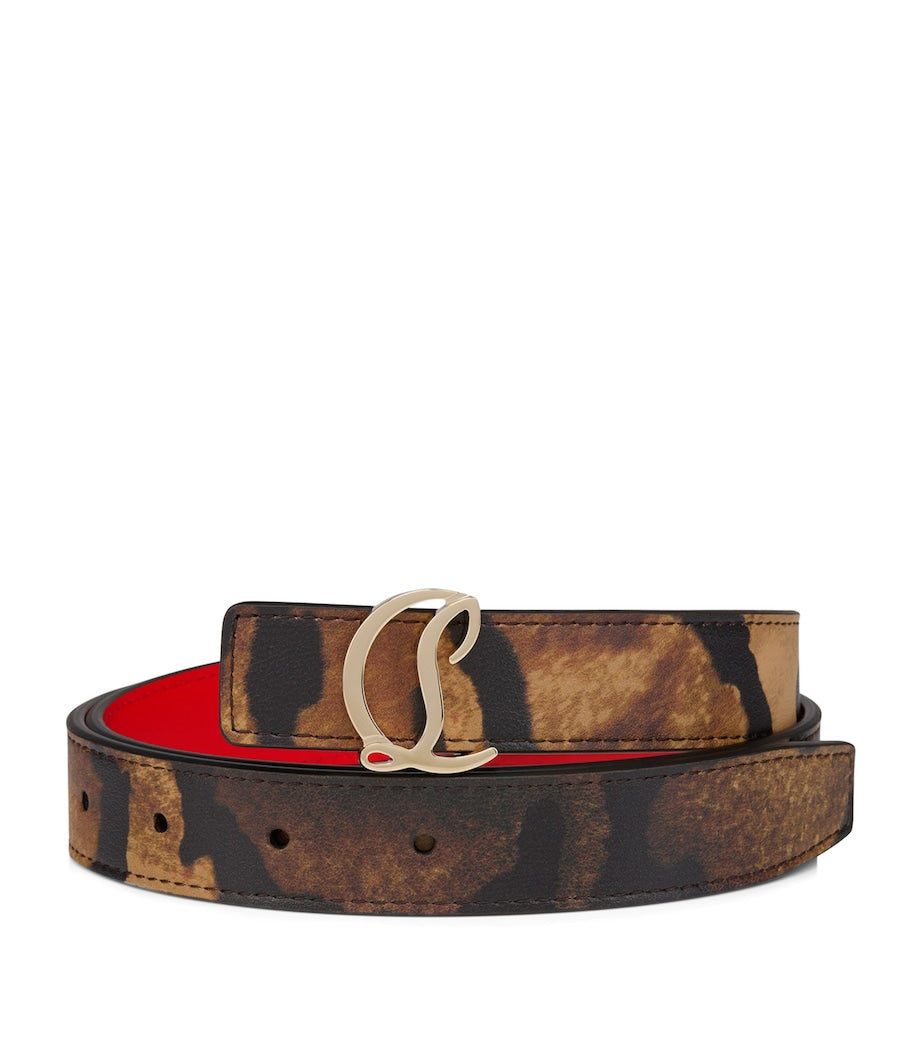 Brown Loubi54 Leather Reversible Belt