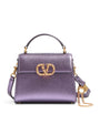 Purple Mini Calf Leather VSLING Top-Handle Bag