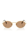 Ray-Ban Gold RB3547 Oval Metal Sunglasses