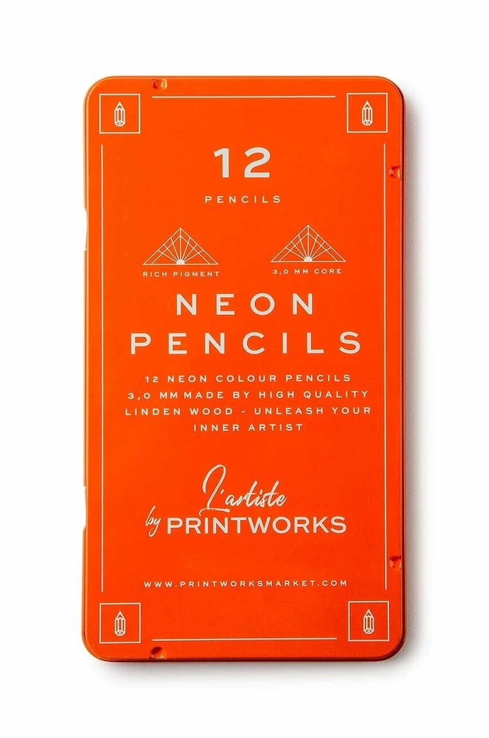 Printworks Neon Kalem Seti, Kılıf İçinde 12 Parça