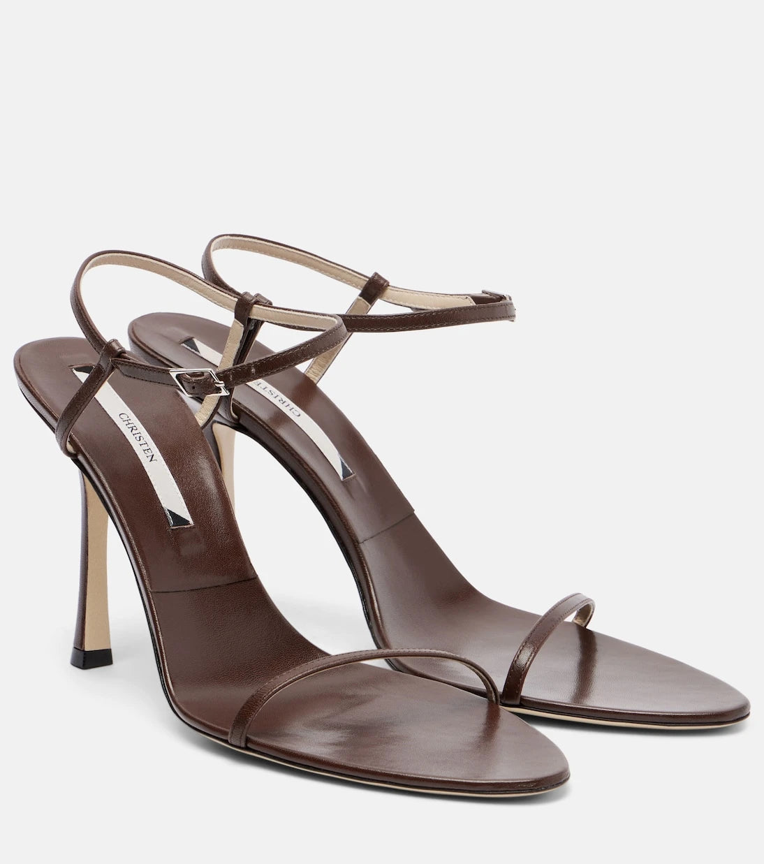 Christen - Double Strap 95 leather sandals