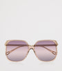 Brown CH0286S Rectangle Sunglasses