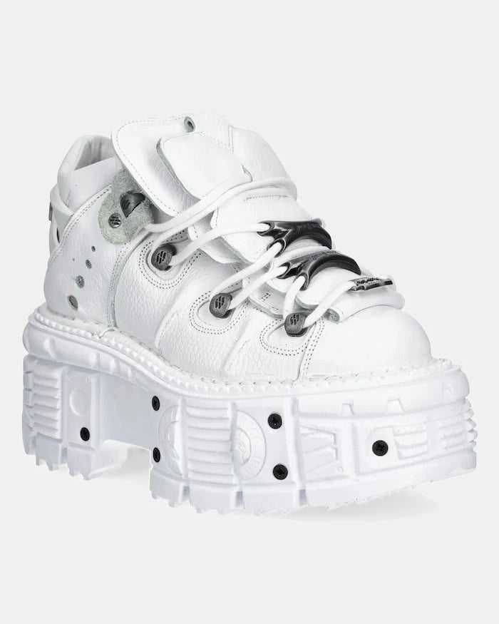 New Rock NAPA BLANCA + IMPERFECT TANK BLANCO TORNILLOS Deri Sneakers