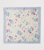 Prada Pink Silk Bouquet Print Scarf