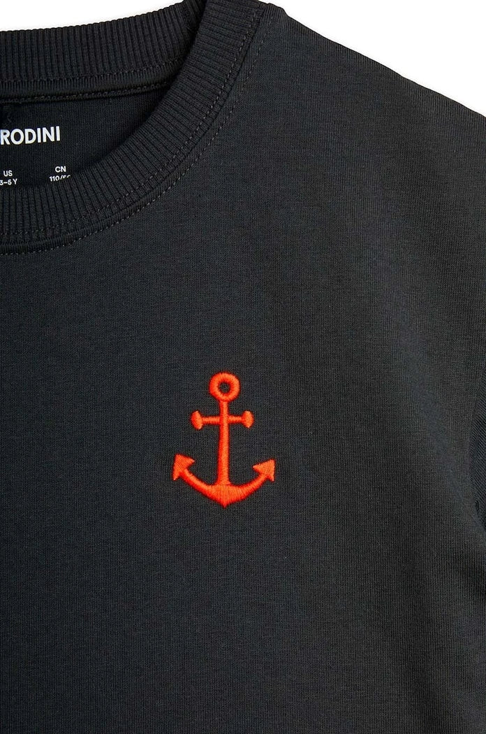Детска памучна тениска Mini Rodini Anchor