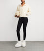 Skims Ivory Teddy Boxy Zip-Up Jacket
