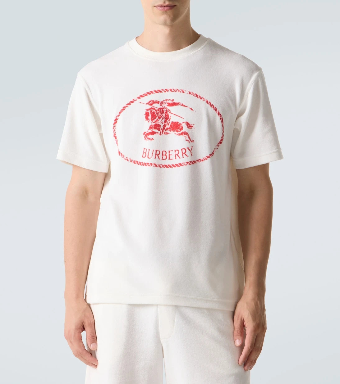 Burberry - Logo cotton-blend jersey T-shirt