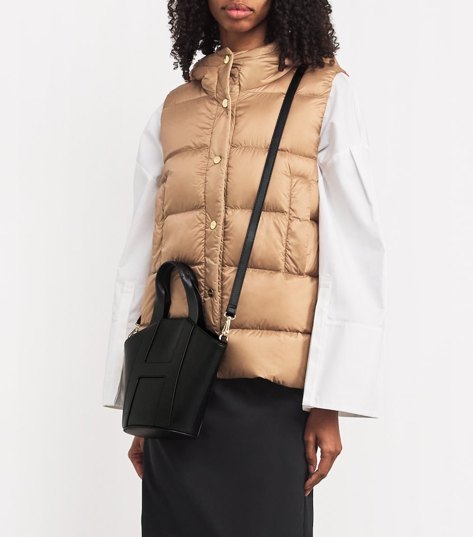 Harrods Grab Leather Tote Bag