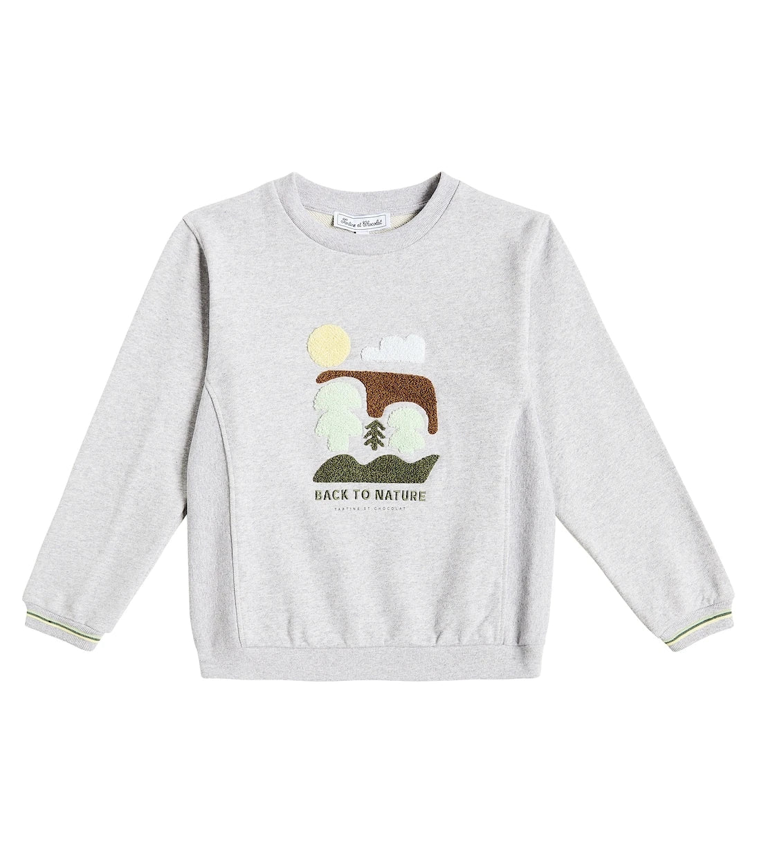 Tartine et Chocolat - Embroidered cotton jersey sweatshirt