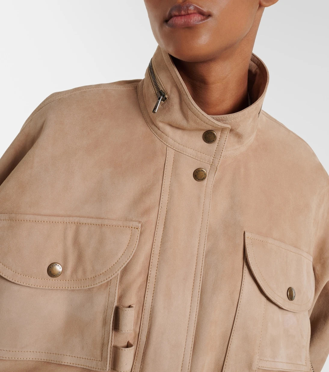 Balmain - Süet bomber ceket