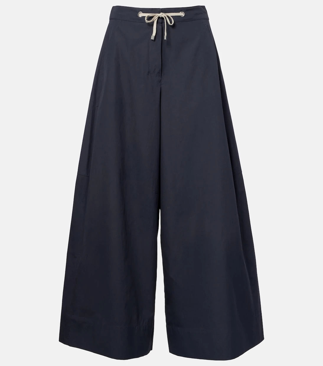 'S Max Mara - Gufo cotton poplin wide-leg pants