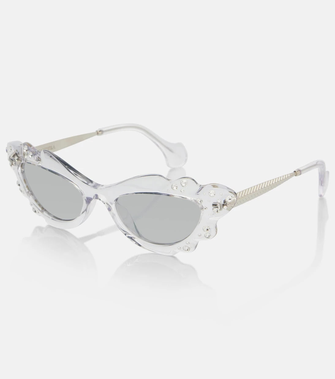 Aquazzura - Palm Babe embellished cat-eye sunglasses